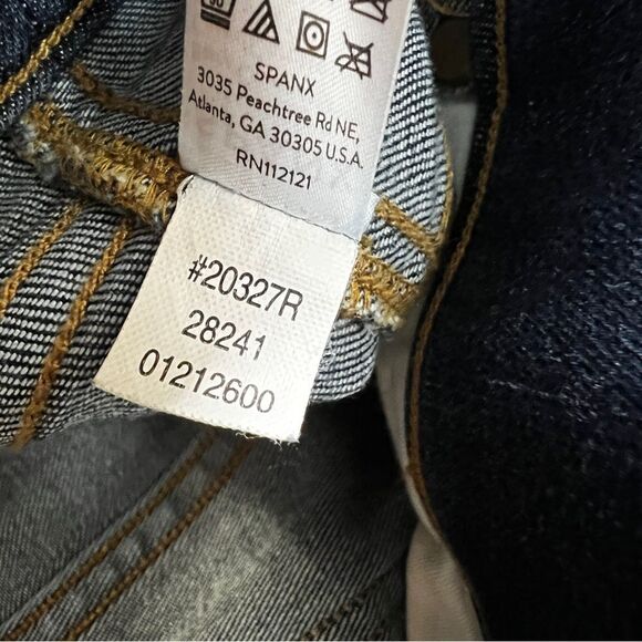 SPANX Flare Midnight Shade High Rise Pull-On Stretch Jeans Dark Wash XL - Picture 10 of 10